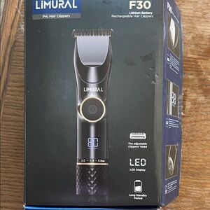 Mural Black and Silver Rechargeable Hair Clipper